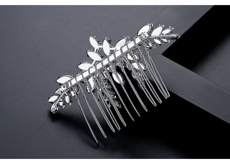 Bridal Suit Copper Inlaid Zircon Hair Accessories