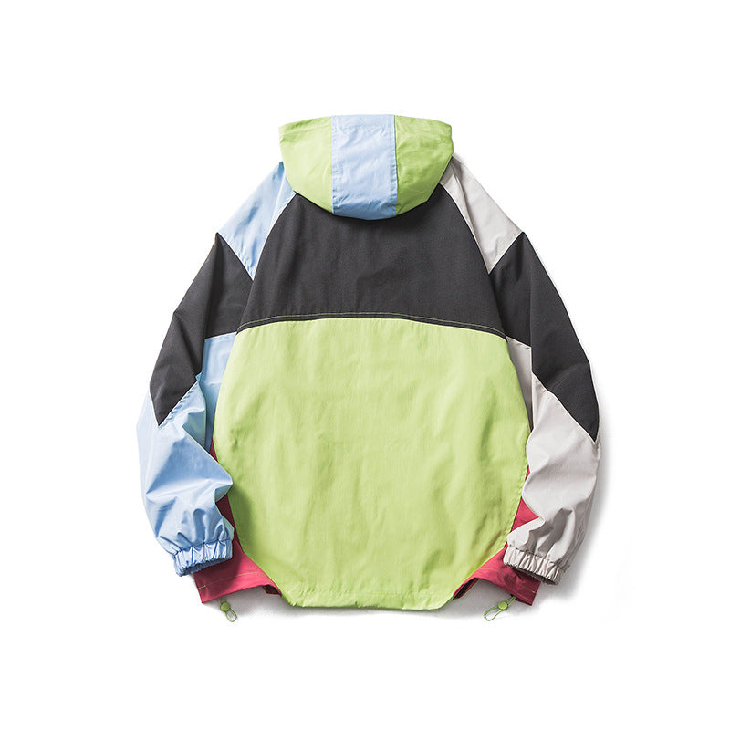 Function Wind Collision Color Patchwork Back-to-back Cap