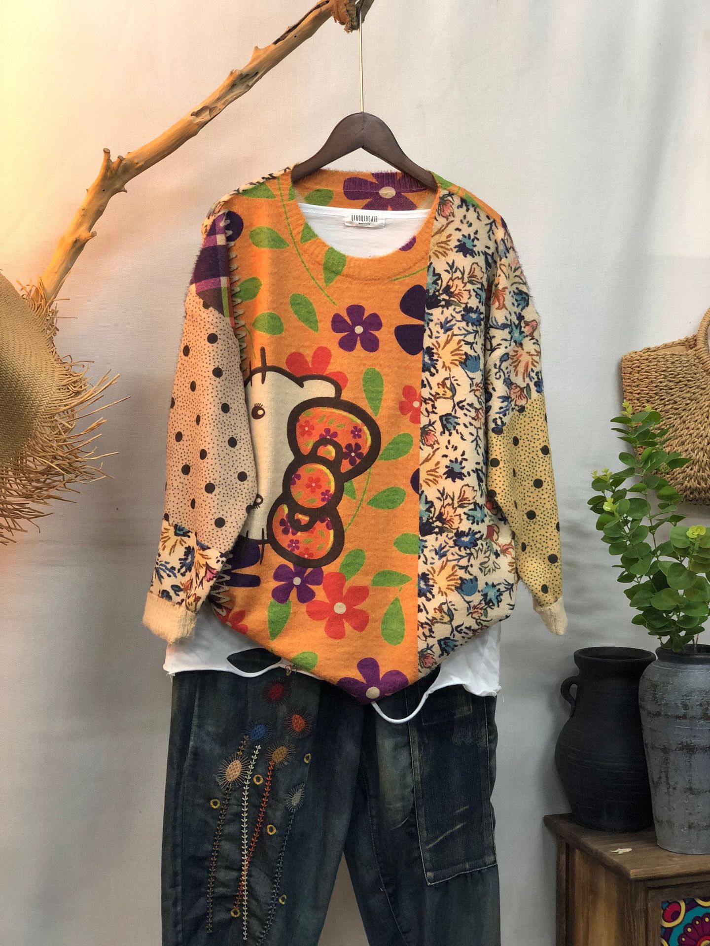 New Women's Loose-fitting Round-neck Sweater For Outerwear