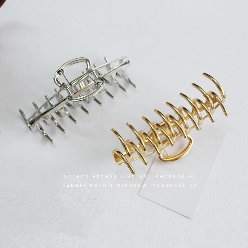 Simple  Claw Large Shark Clip Metal Hair Headdress