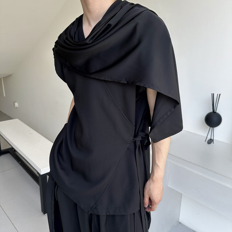 Summer Retro Minimalist Cool-Girl Flowy Strapless Sleeveless Shirt For Men And Women