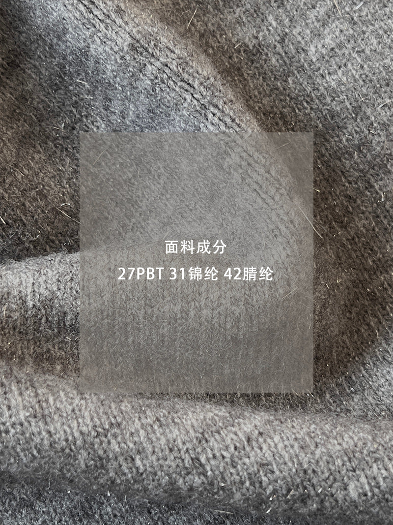 Gentle Solid Color Soft Glutinous Pullover Loose Slimming Sweater Top