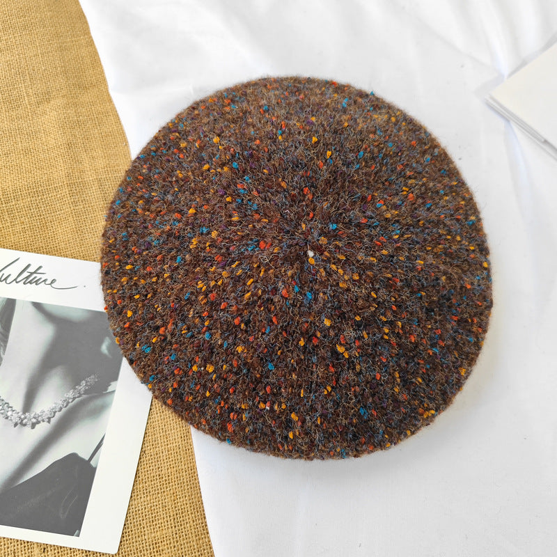Fashionable Versatile Artist Hat Vintage Pumpkin