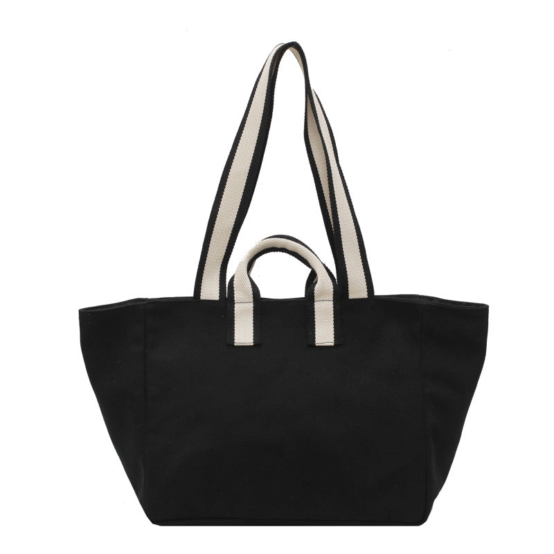 Waterproof Trendy Simple Fashion Large Capacity Portable Canvas Bag