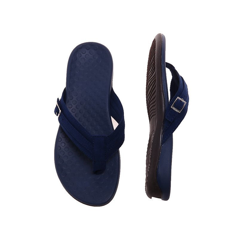 Large Size Light Flat Heel Leisure Low Heel Beach Women'S Herringbone Slippers In Stock