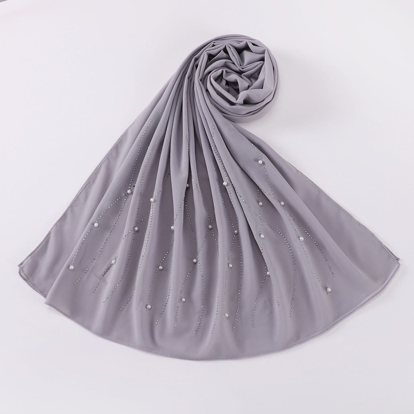 Women's Mesh Rhinestone Headscarf Shawl