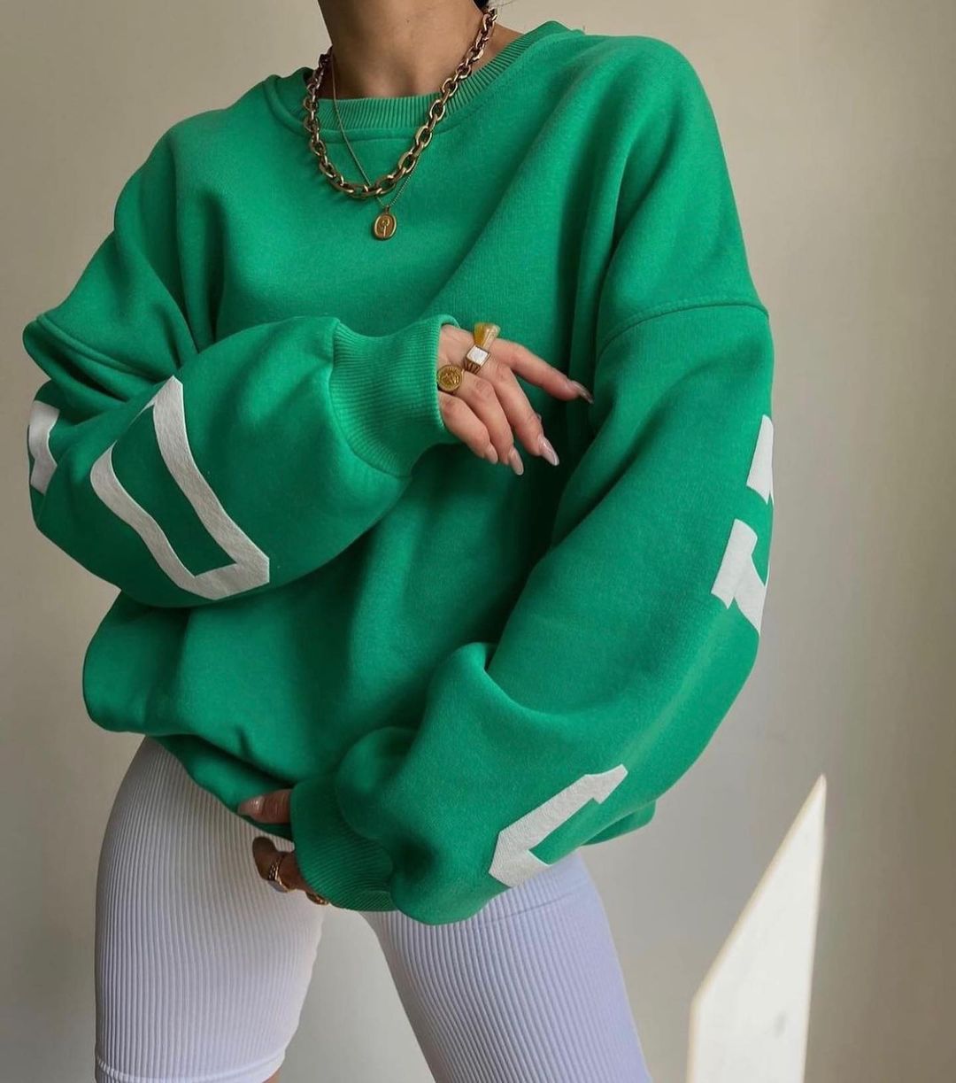 Dame Casual Mode Print Alsidig Langærmet Sweatshirt