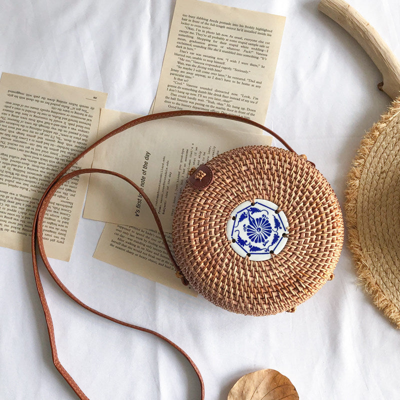 Vintage Versatile Crossbody Woven Casual Straw Bag