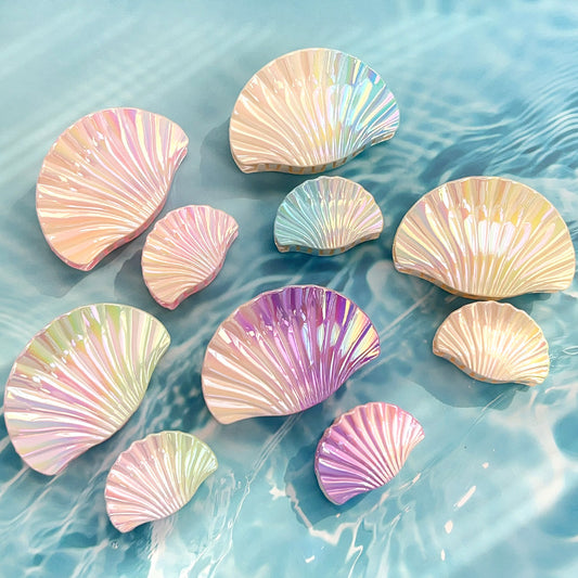 Gradient Shell Hair Clip Vacation Style Large