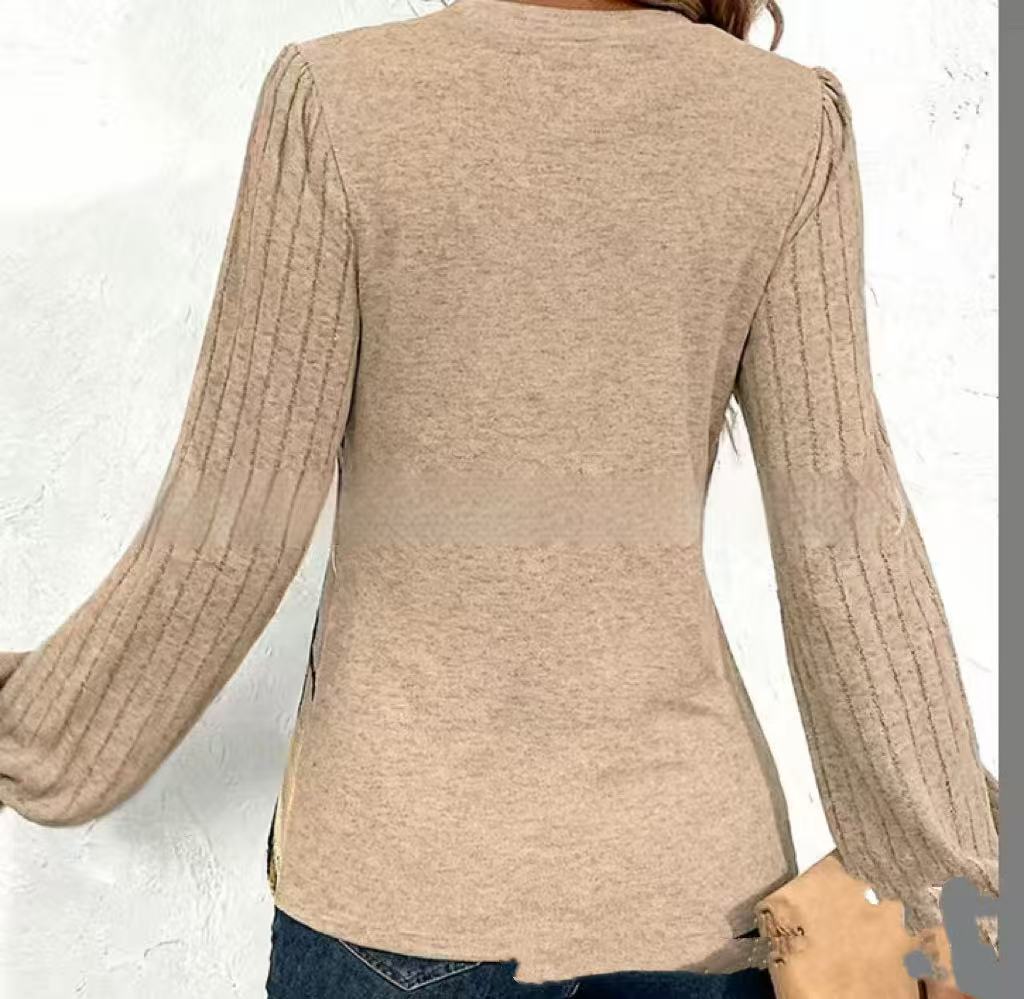 Ny Strikket Sweater Langærmet Dame