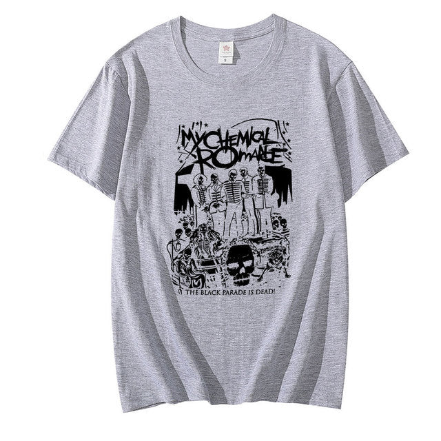 Punk Harajuku Dark Loose Vintage Top Couple T-shirt Short Sleeve