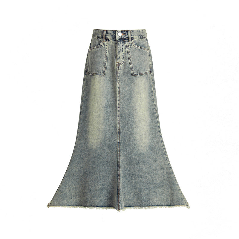 Fashion Personality Retro Denim Skirt For Women