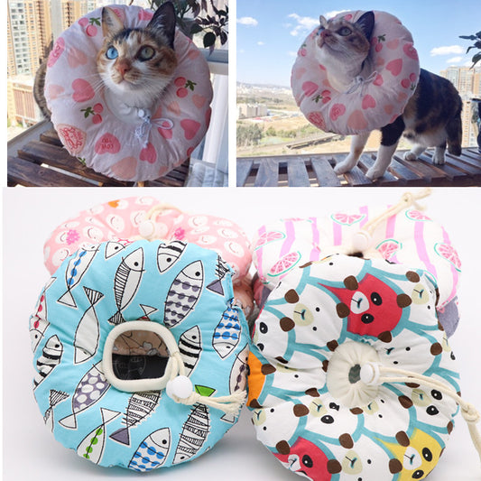 Elizabethan Ring Cat Anti-bite, Anti-lick And Anti-scratch Soft Headgear