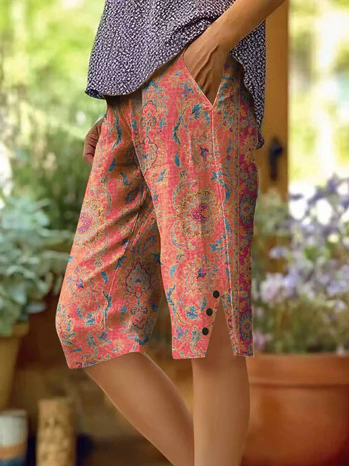 Women's Fashion Personalized Floral Casual Shorts