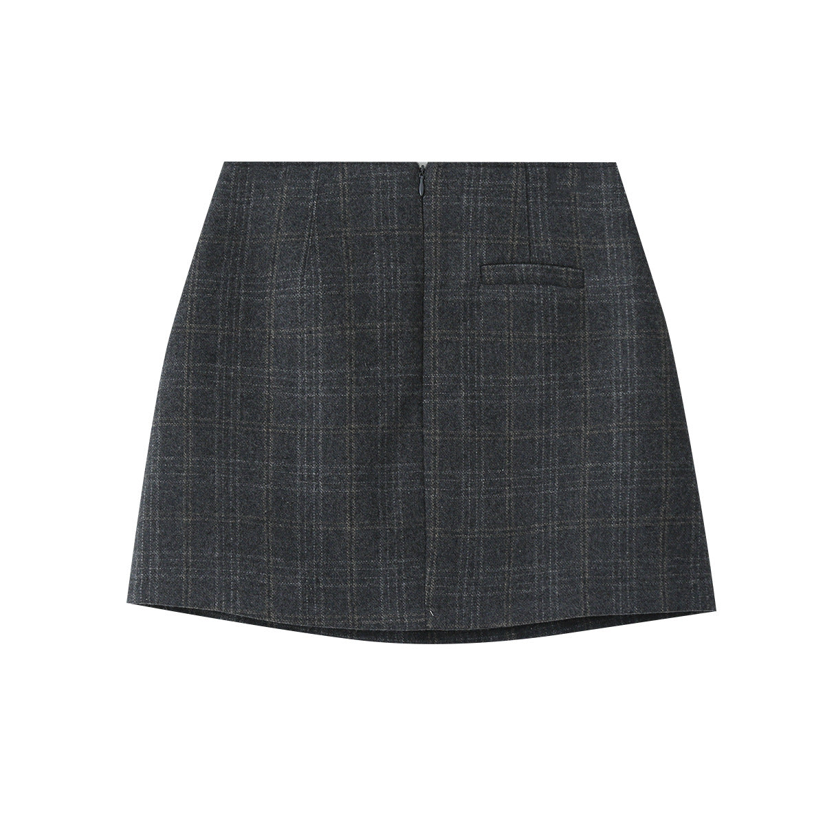 Korean Retro Plaid Women's Autumn High-waist Design Skirt