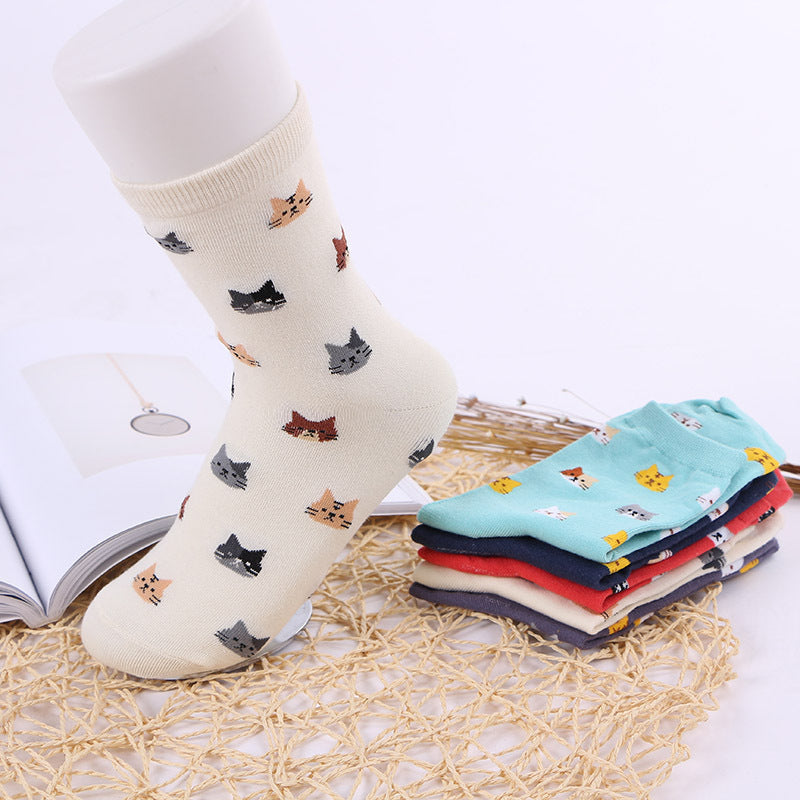 Women's Cartoon Cotton Socks
