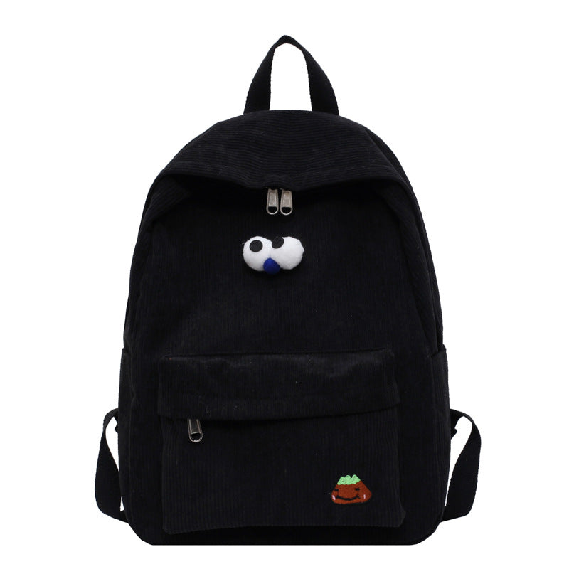 Students' Campus  High School Students' Corduroy Backpack