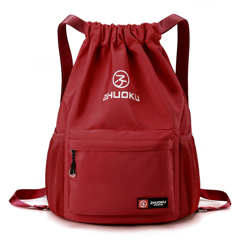 Casual Oxford Cloth Drawstring Backpack