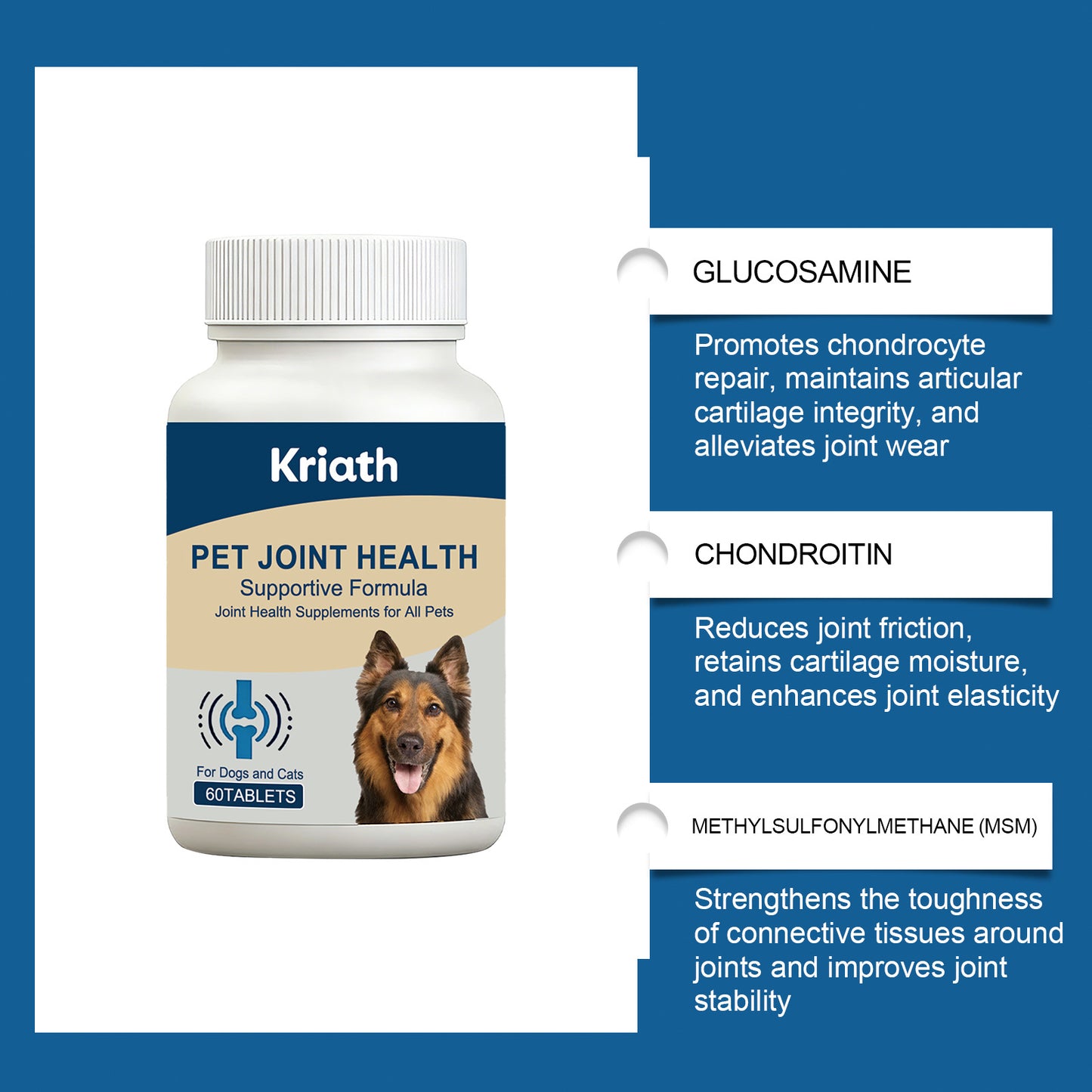 Pet Joint Health Chewable Tablets