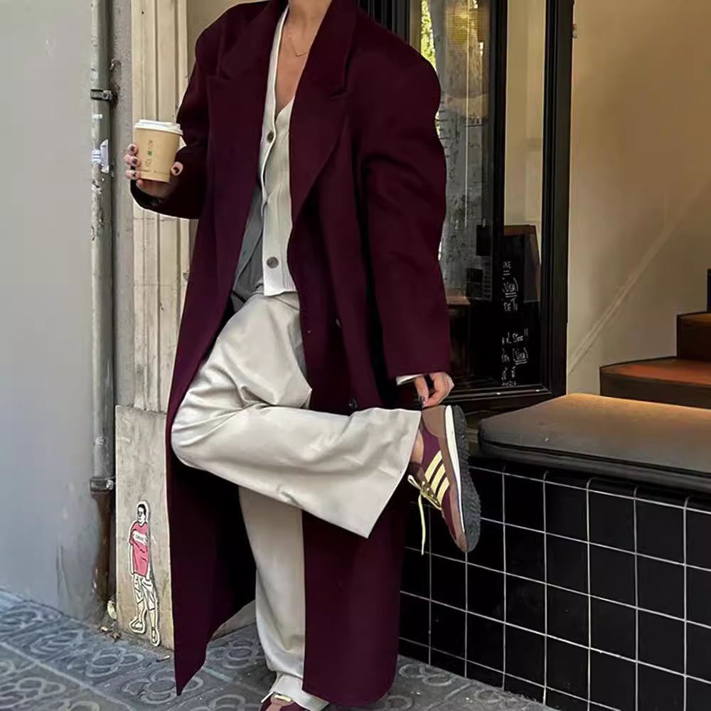 Vinrød Lang Reversblazer