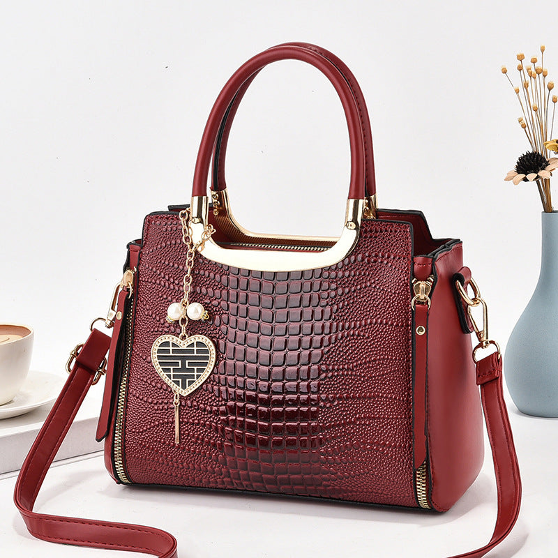 Alsidig Crossbody Mode Dame Skuldertaske med Stor Kapacitet