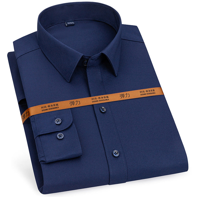 Men's Long-sleeved Shirt Autumn Stretch Business
