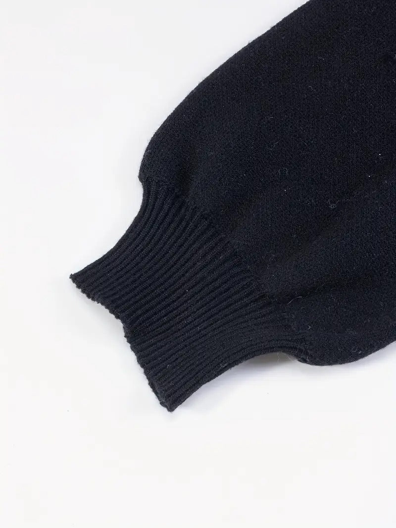 Women's Chic Sweater - Elegant Pullover With Long Flowing Lines