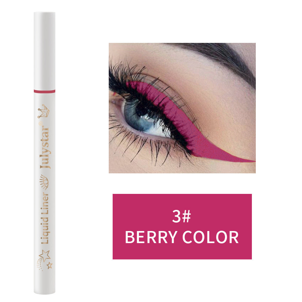 Colorful Waterproof Easy To Color Slim Beginner Liquid Eyeliner Not Smudge