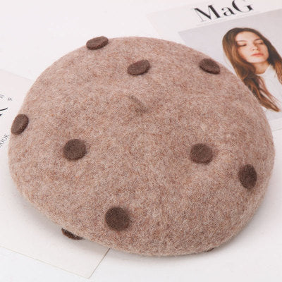 Children's Beret Autumn And Winter Parent-child Wool