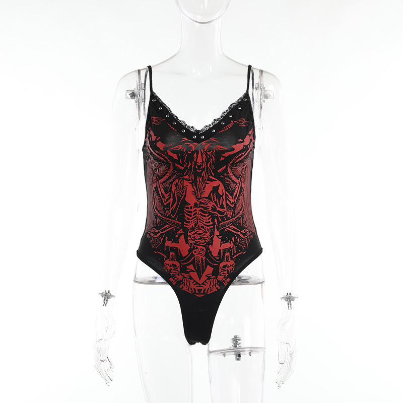 New European And American Women's Suspender Bodysuit