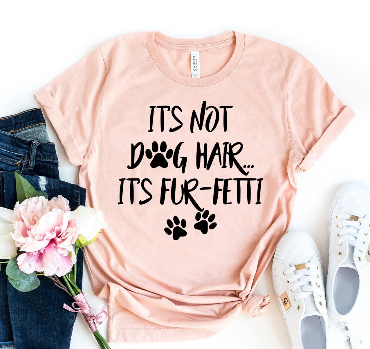 Det er ikke hundehår, det er sjov konfetti T-shirt