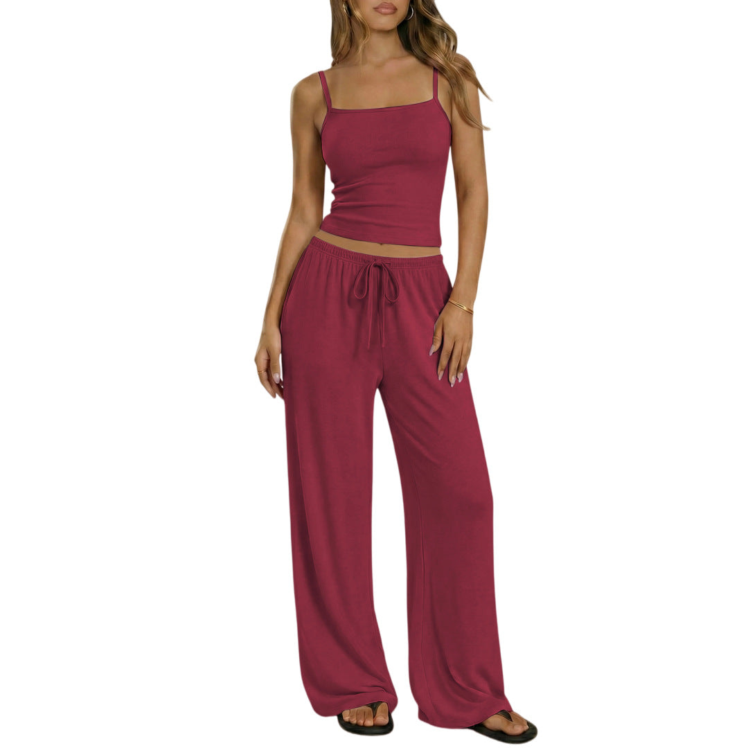 SpringSummer New Womens Vest And Camisole Set