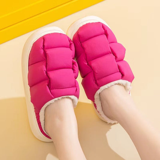 Women's Winter Square Bread Cotton Slippers