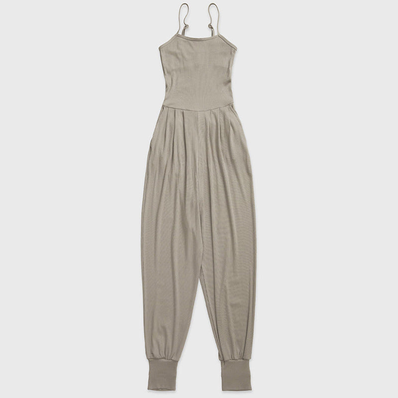 Sling Vest Type Step-on Pilates Jumpsuit