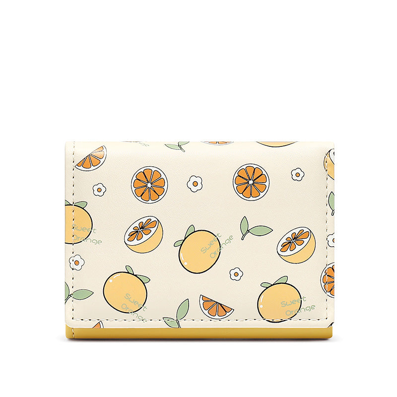 Ins Cartoon Folding Girl's Zero Wallet