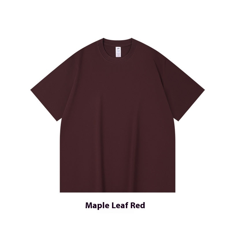Cotton Heavy Round Neck Cultural T-shirt Advertising Shirt