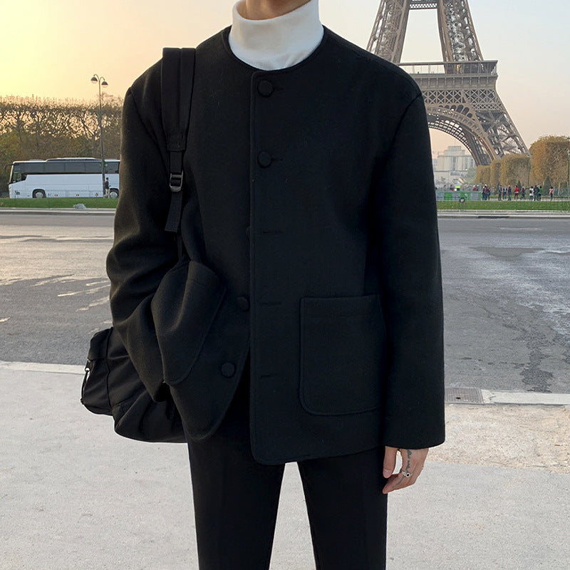Men's Woolen Jacket In Autumn And Winter