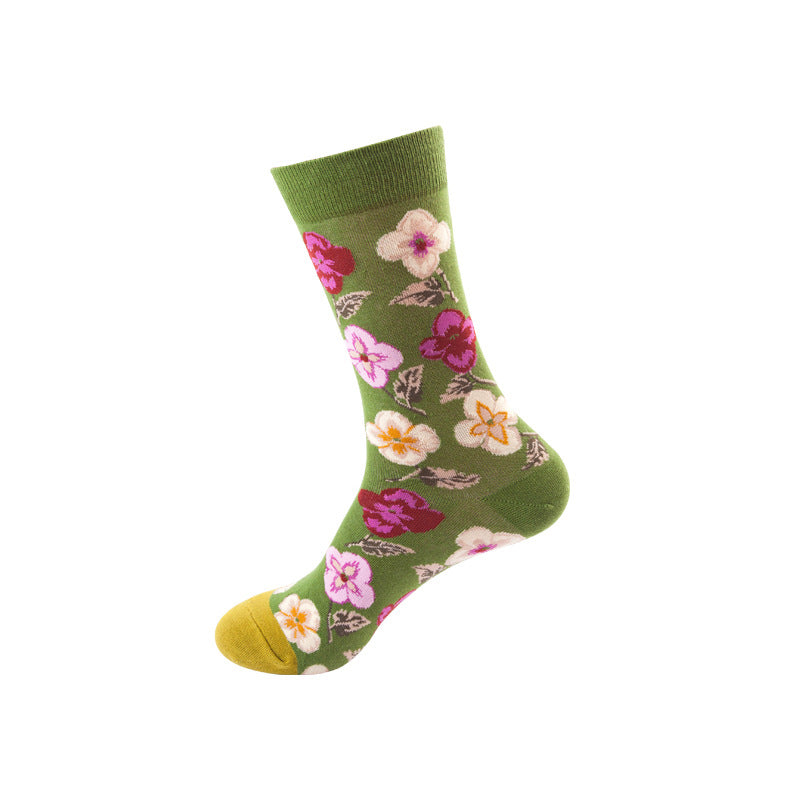 Socks Tide Brand Medium Tube Unisex Street Creative