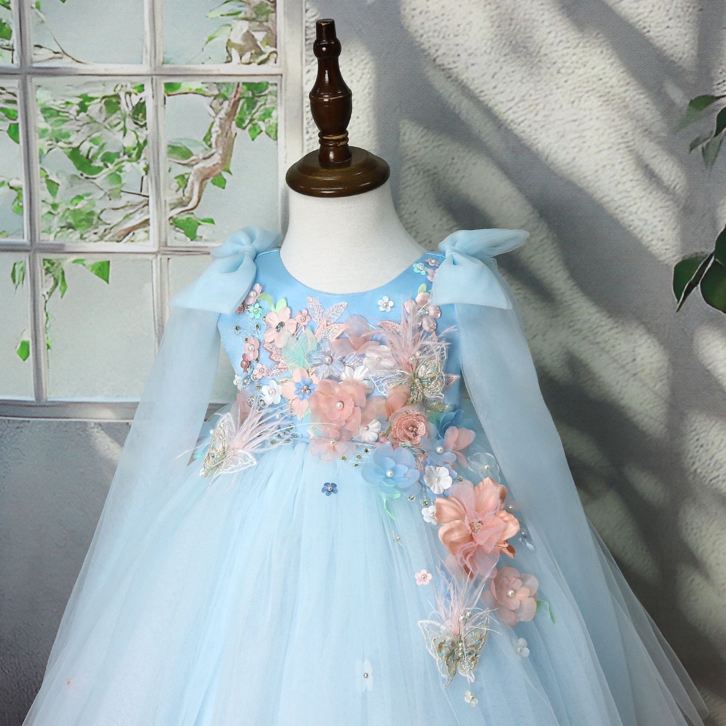 Cute Bow-tied Fairy Dress For Kids