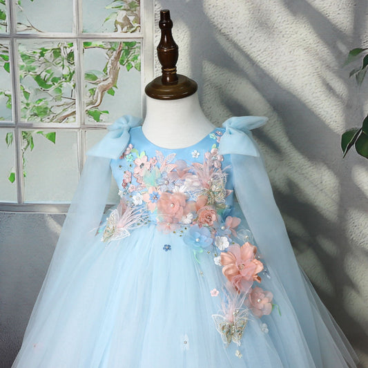Cute Bow-tied Fairy Dress For Kids