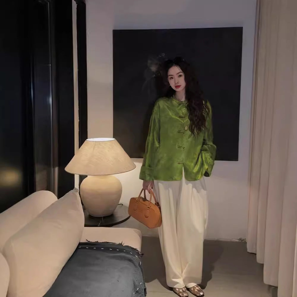 Light National Style Women's Clothing Shirt Coat