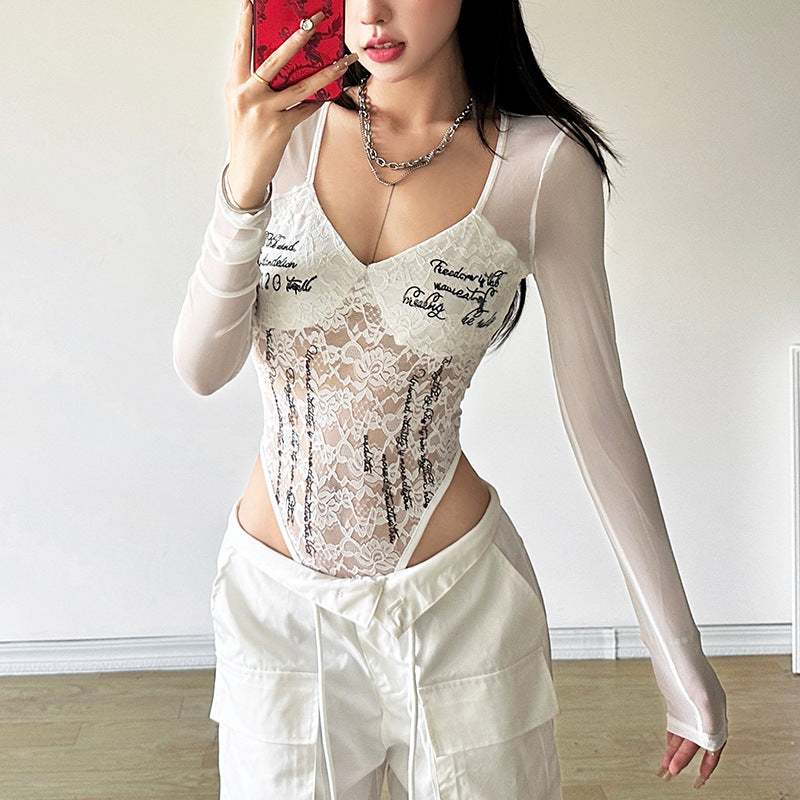 Sexy And Stylish Solid-color Bodysuit