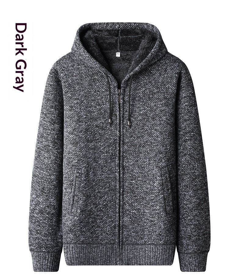 Spring And Autumn Cardigan Men's Korean Version Thickened Sweater