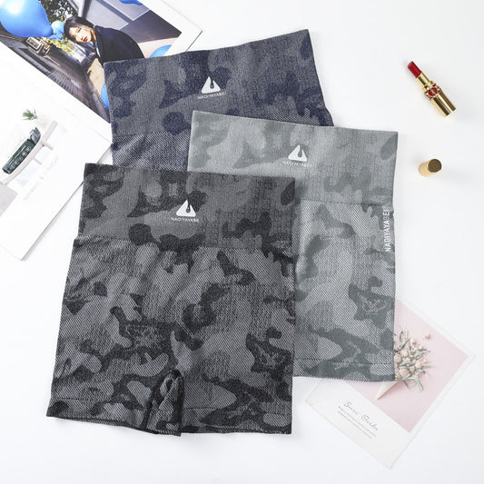 Women's Fashionable Three-quarter High Waist Bottoming Flat Shorts