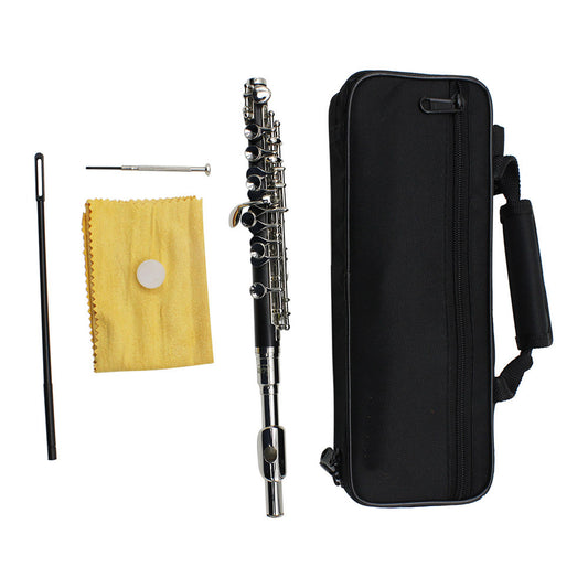 C Key Piccolo Bakelite Tube Body Beginner Professional Performance Grade Silver Plated Western Musical Instrument