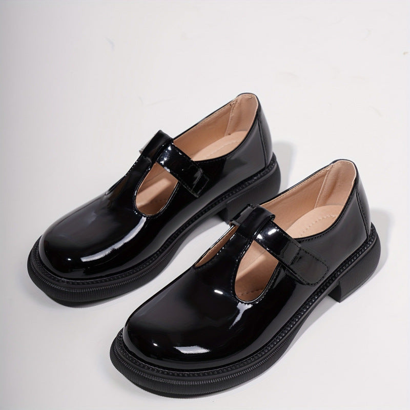 Mary Jane Flats Elegant Loafers With Round Toe Hook