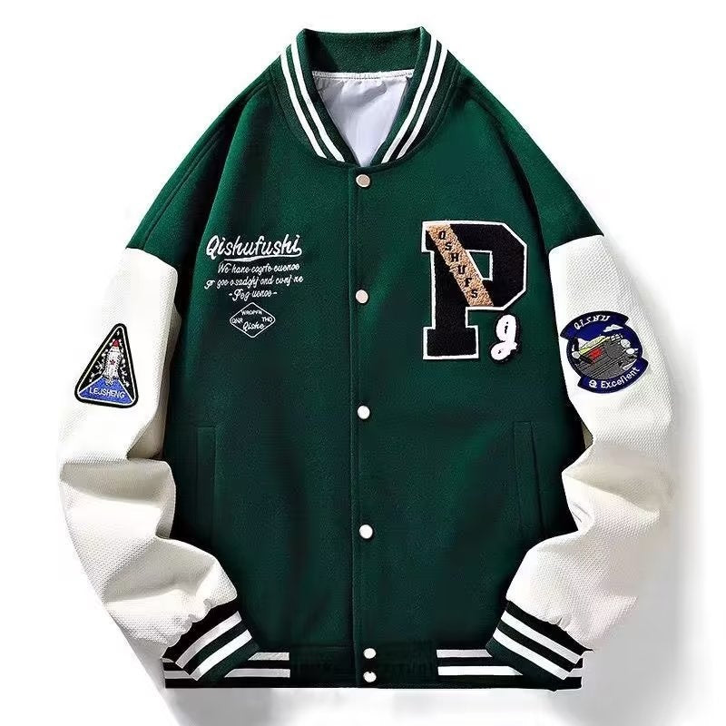 New Stylish Unisex Patchwork Color-block Mens Casual Jacket