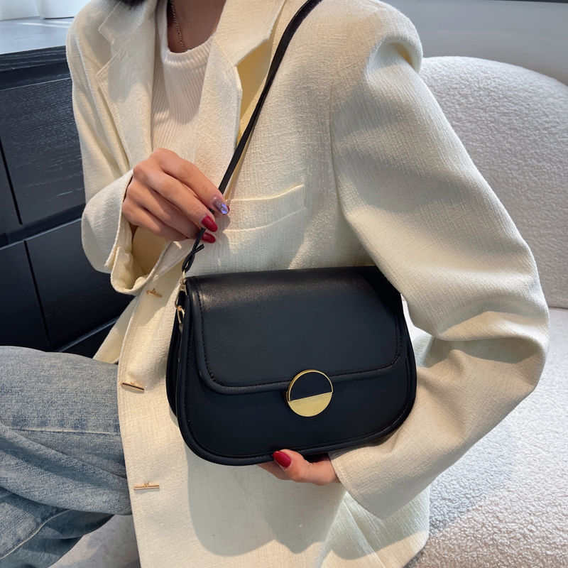 Trendy And Fashionable Shoulder Bag Color Contrast Simple Cross Body