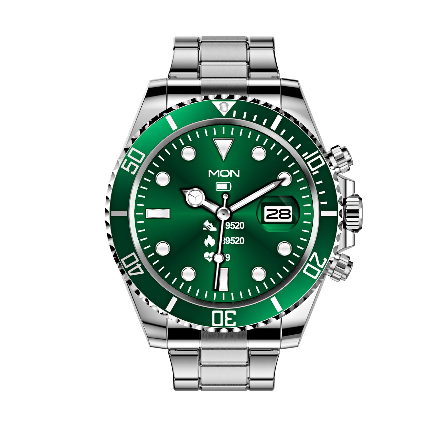 Stainless Steel Green Water Ghost Smart Watch