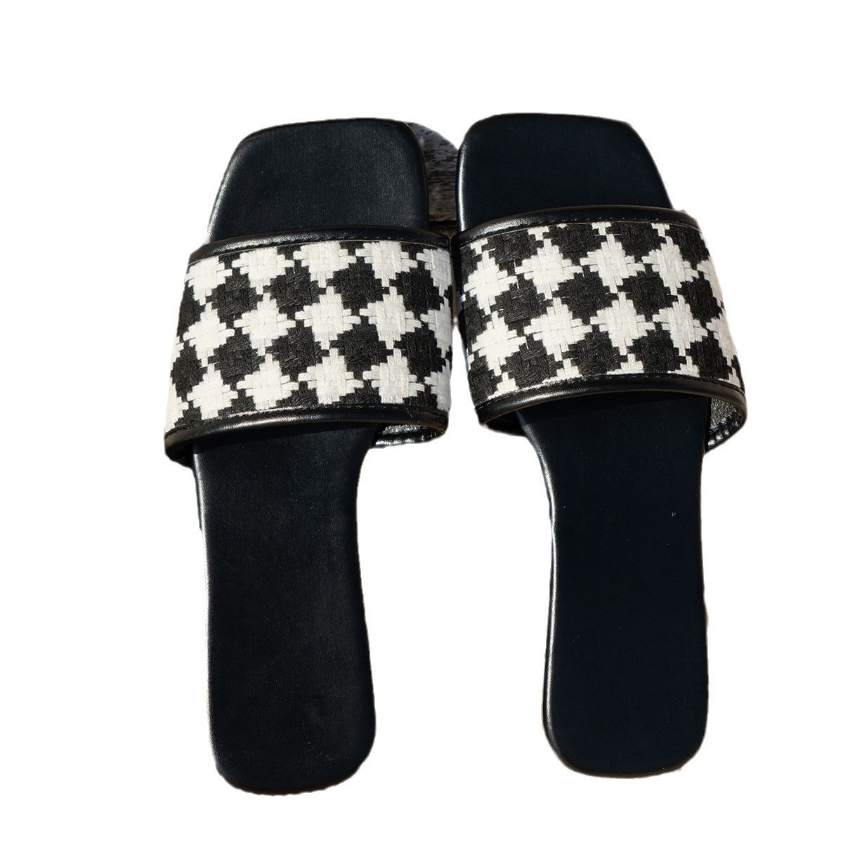 Casual Chessboard Plaid Beach Sandals
